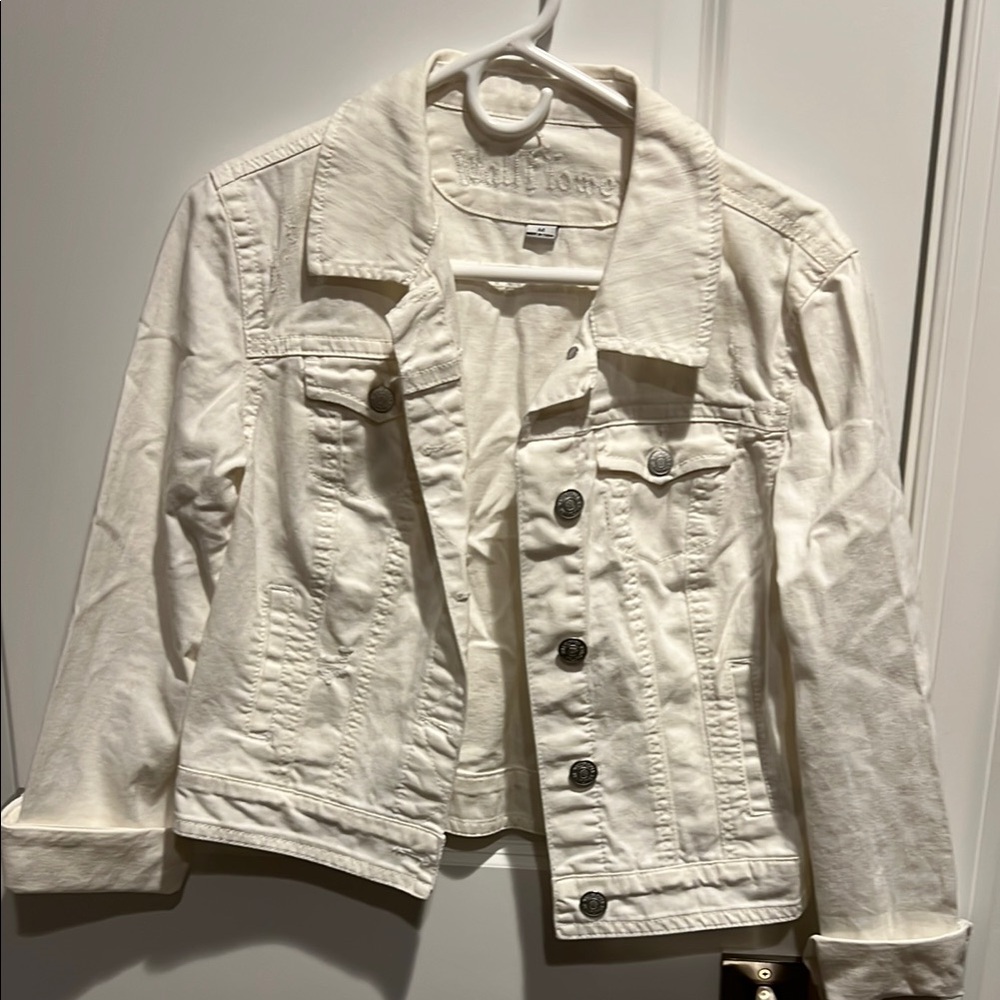 Wallflower White Jean Jacket